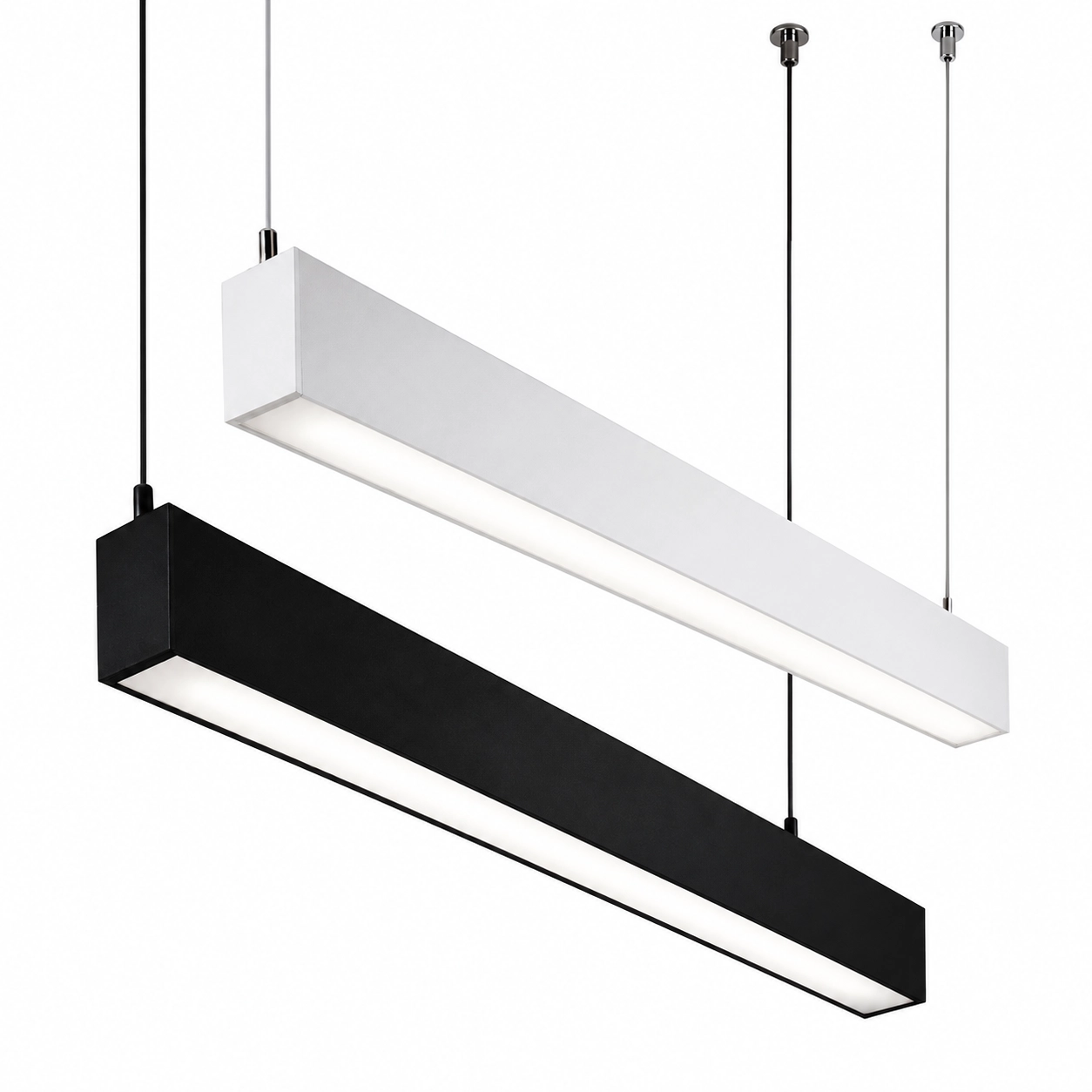 Düz sarkıt lineer LED aydınlatma armatürü